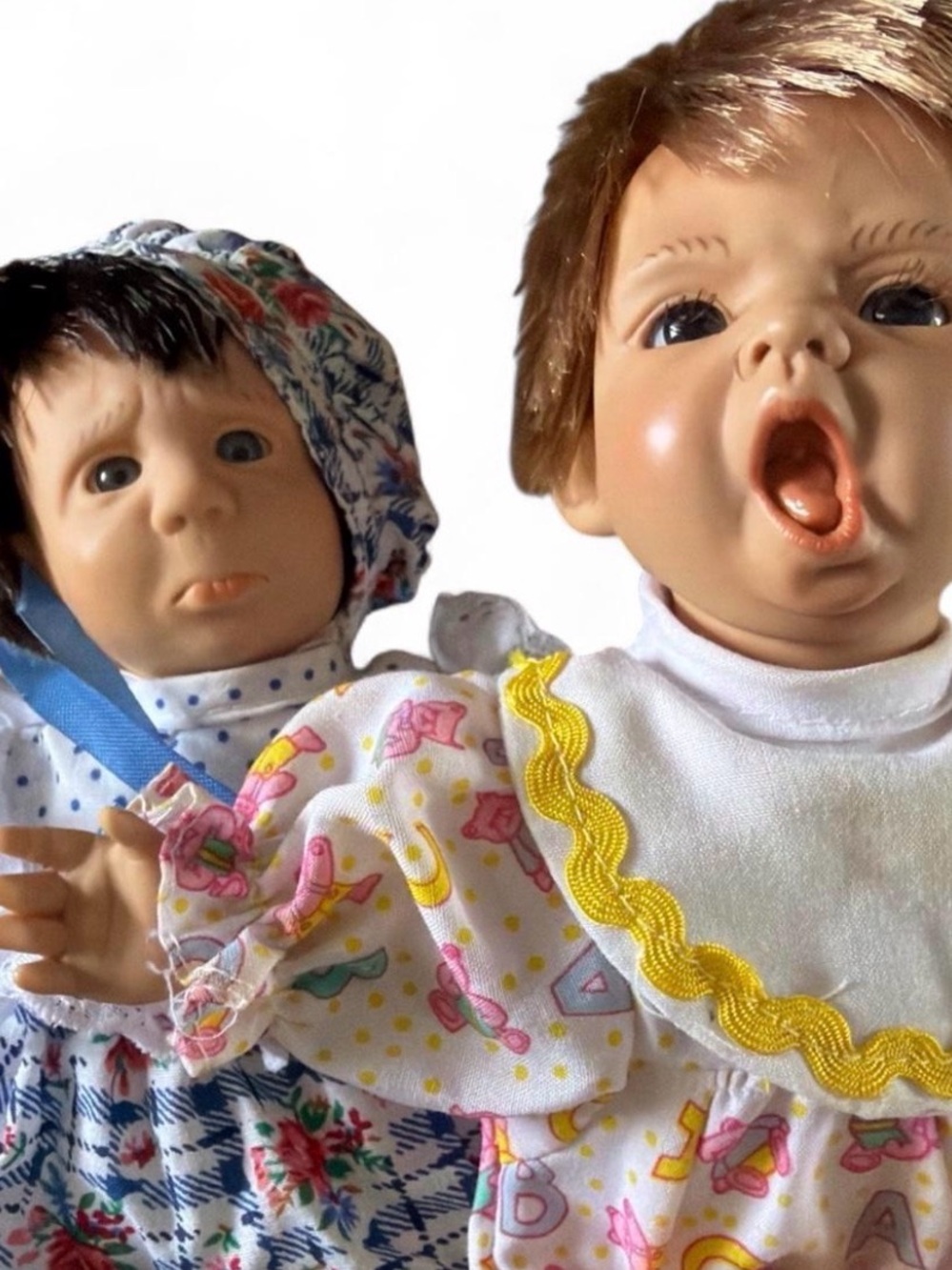 Vintage 90s Expression Baby Doll Lot 2 Berenguer & Gi-Go Toys Palm Pals 8 & 9”